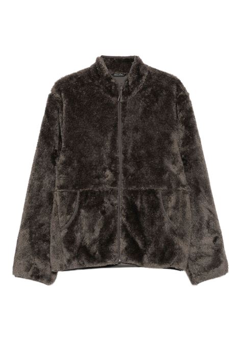 adapt plush fleece jacket man dark taupe HIKING PATROL | AW25014DK TAUPE